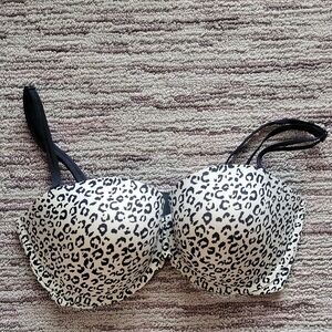 Leopard Print Women's Bra 36D